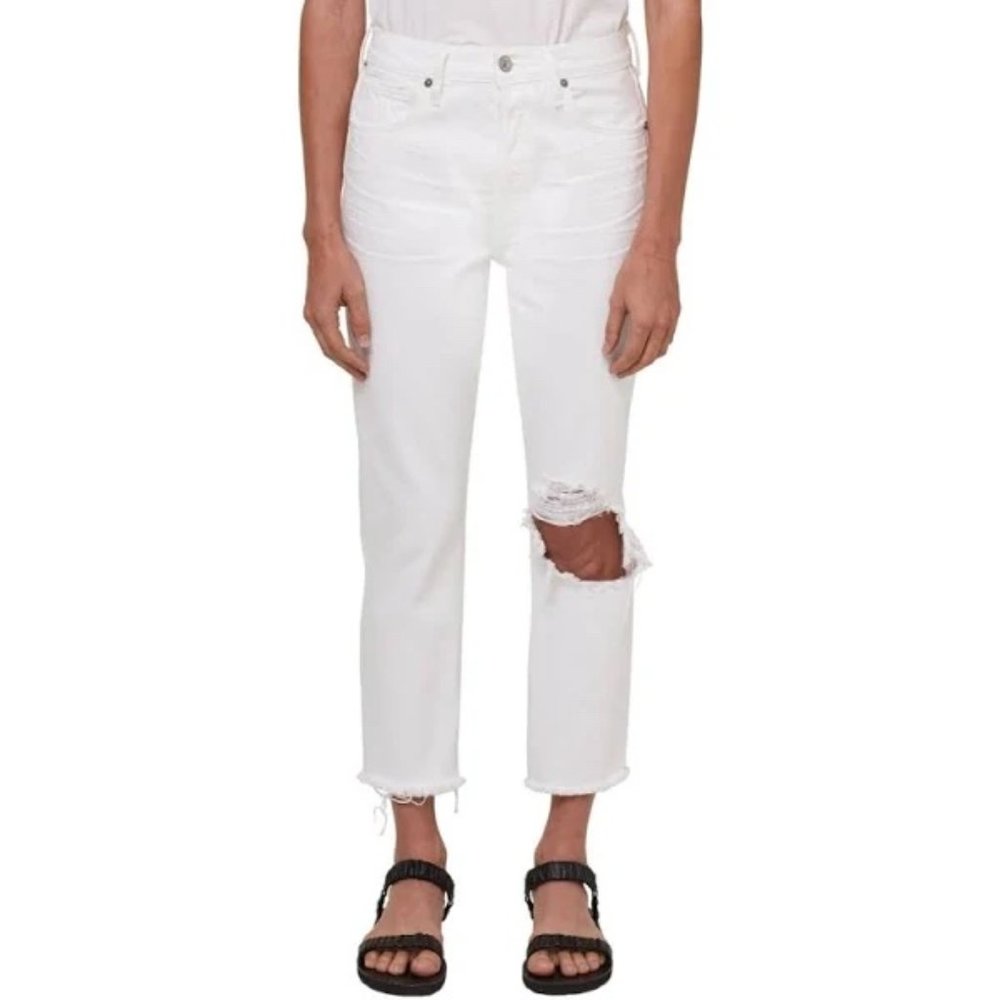 Citizens of Humanity Charlotte Crop in White